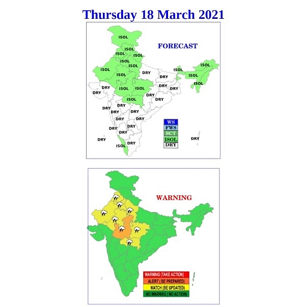 India daily weather forecast latest, march 18: scattered rain, snow and thunderstorms to cover jammu & kashmir, himachal, arunachal pradesh